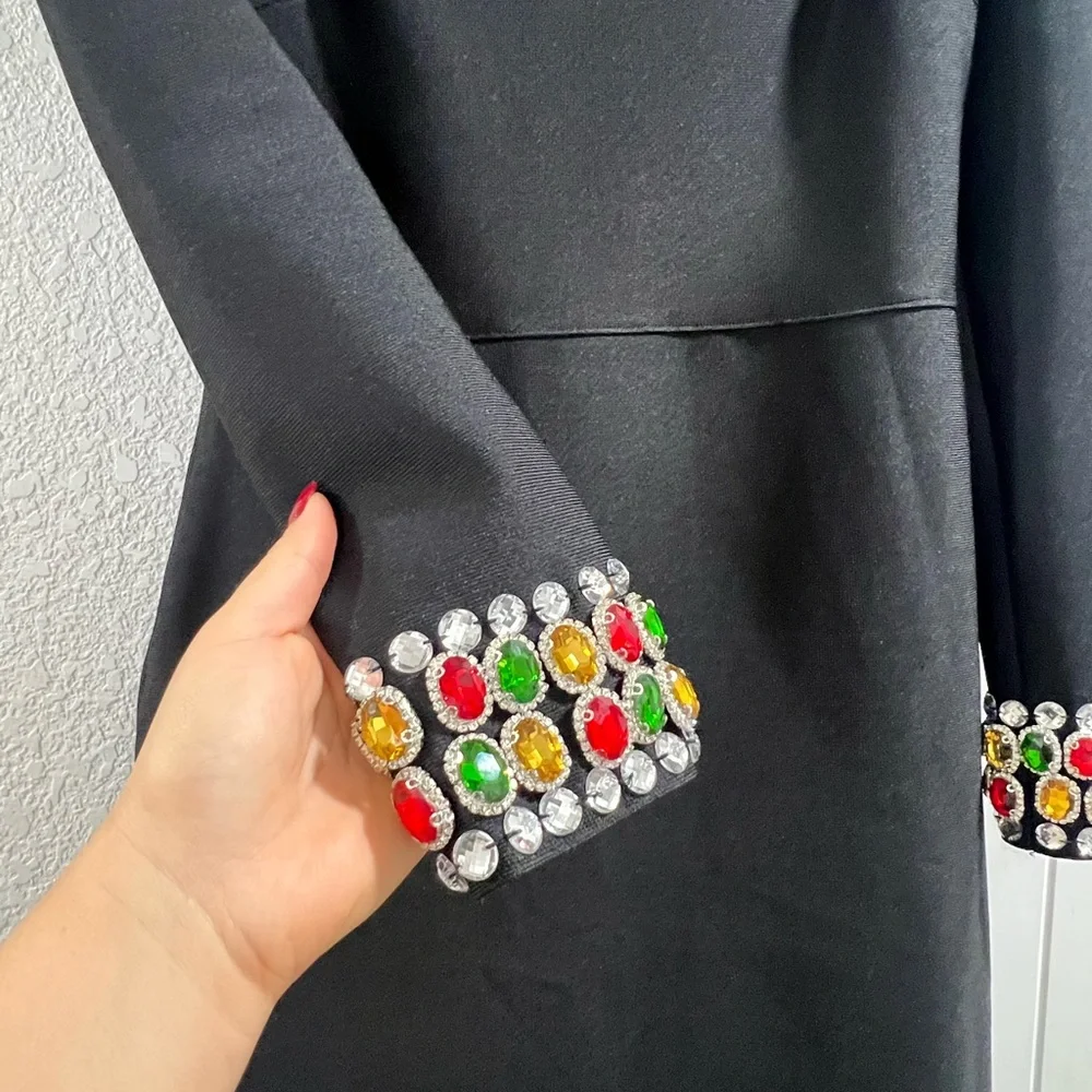 Bella Barnett Sophisticated Black Long Sleeve Dress! - Picture 4 of 8